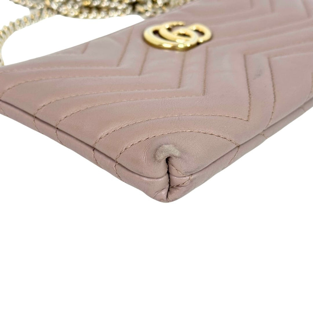 Gucci Mini Marmont Matelasse Wallet On Chain