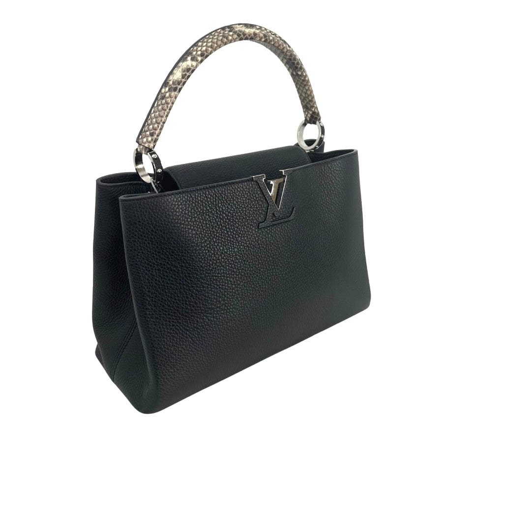Louis Vuitton Ayers-Trimmed Taurillon Capucines GM