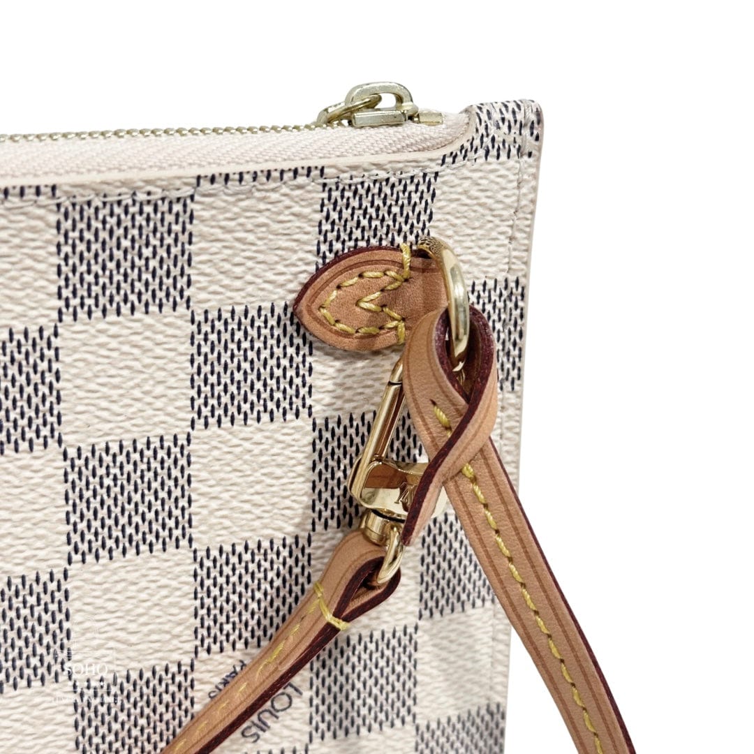 Louis Vuitton Damier Azur Neverfull Zip Pouch