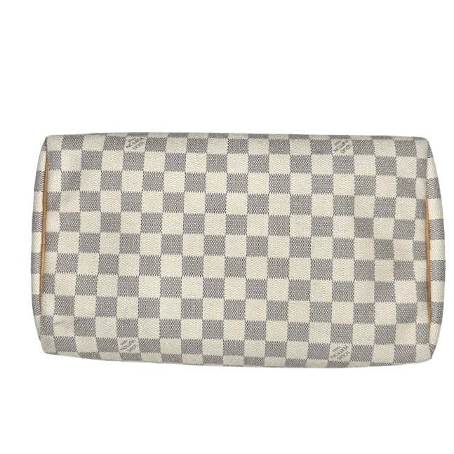 LV Speedy Damier Azur Canvas Color Transfer or Normal Characteristics? 