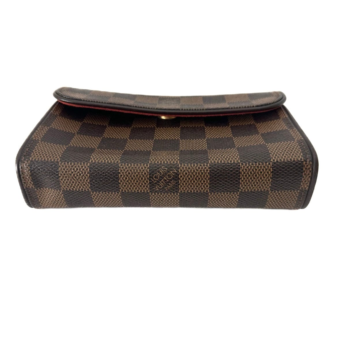 Louis Vuitton Brown Damier Ebene Florentine Pochette Leather Cloth  Pony-style calfskin ref.918366 - Joli Closet