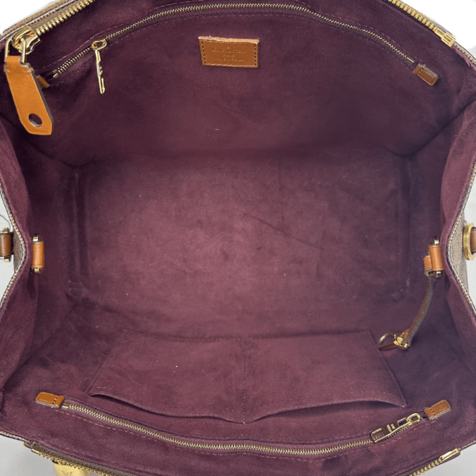 Louis Vuitton Greenwich PM Brown Canvas Handbag (Pre-Owned)