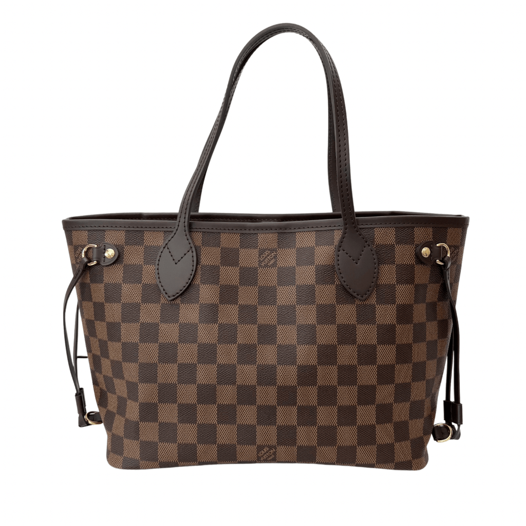 Louis Vuitton Damier Ebene Neverfull PM Tote Bag