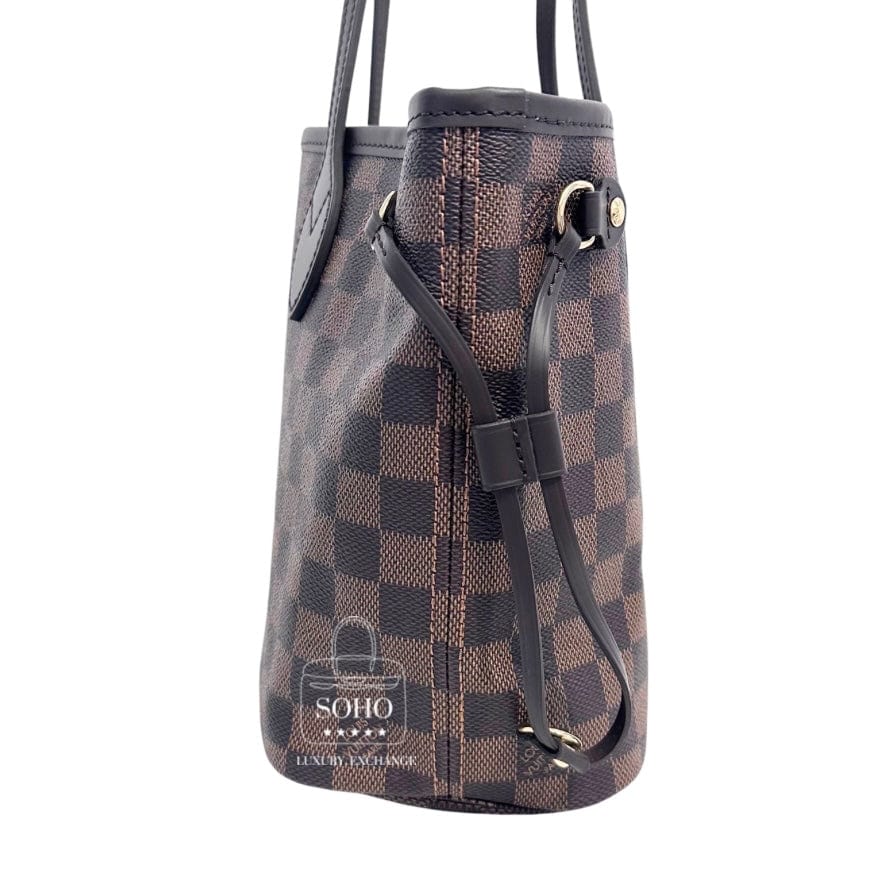 Louis Vuitton Damier Ebene Neverfull PM Tote Bag