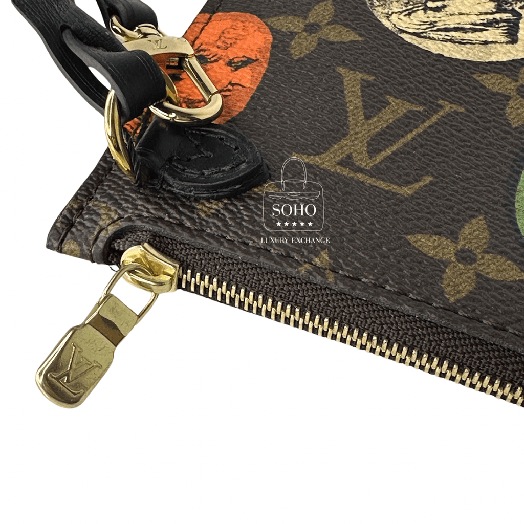 Louis Vuitton Fornasetti  Monogram Cameo Neverfull Pouch
