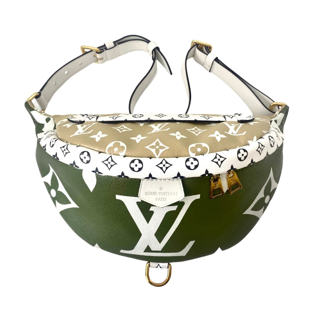 Louis Vuitton Bumbag Monogram Giant Logo Khaki Green Crossbody Fanny Pack  Bag