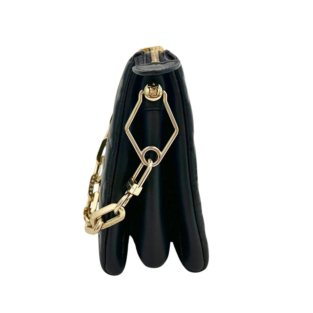 Louis Vuitton Monogram Black Empreinte Coussin PM