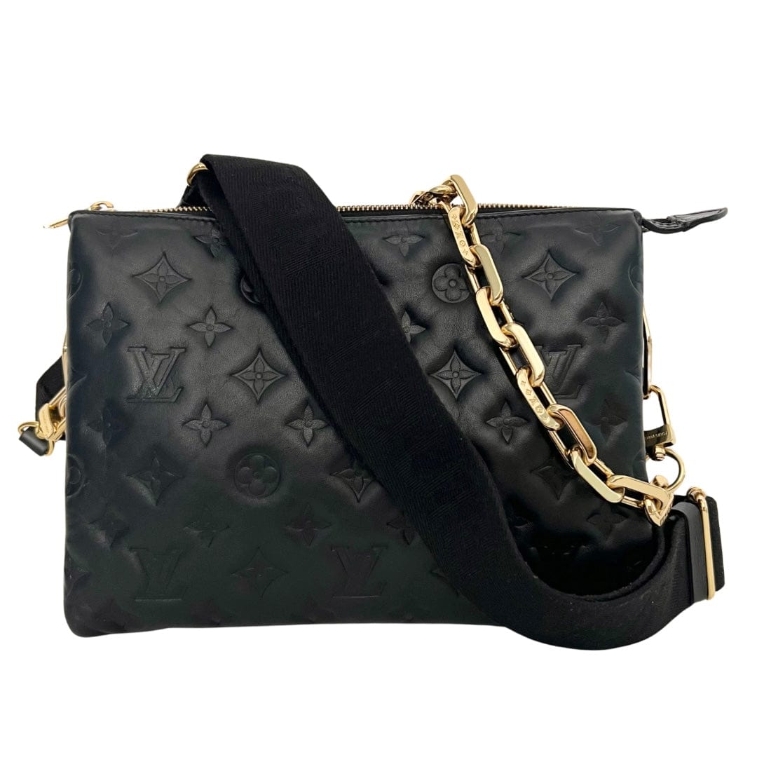 Louis Vuitton Monogram Black Empreinte Coussin PM