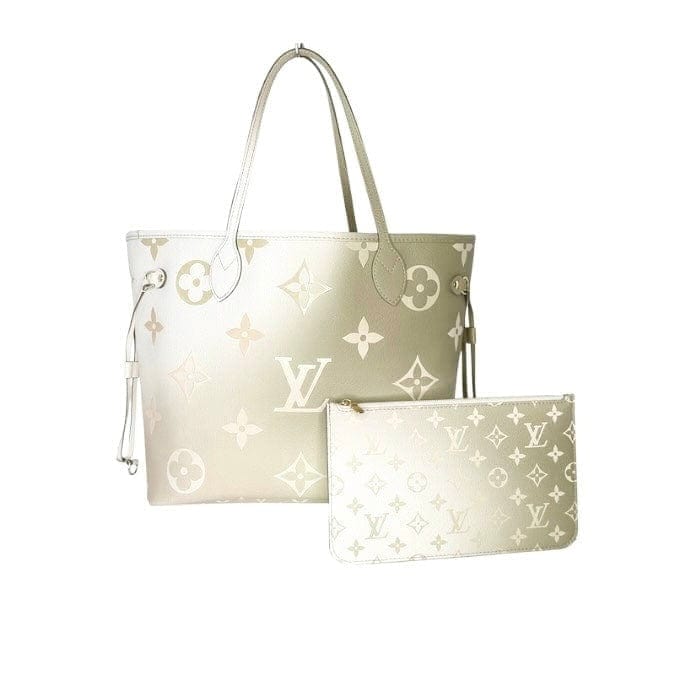 Louis Vuitton Giant Monogram Spring In The City Neverfull MM Tote & Pouch
