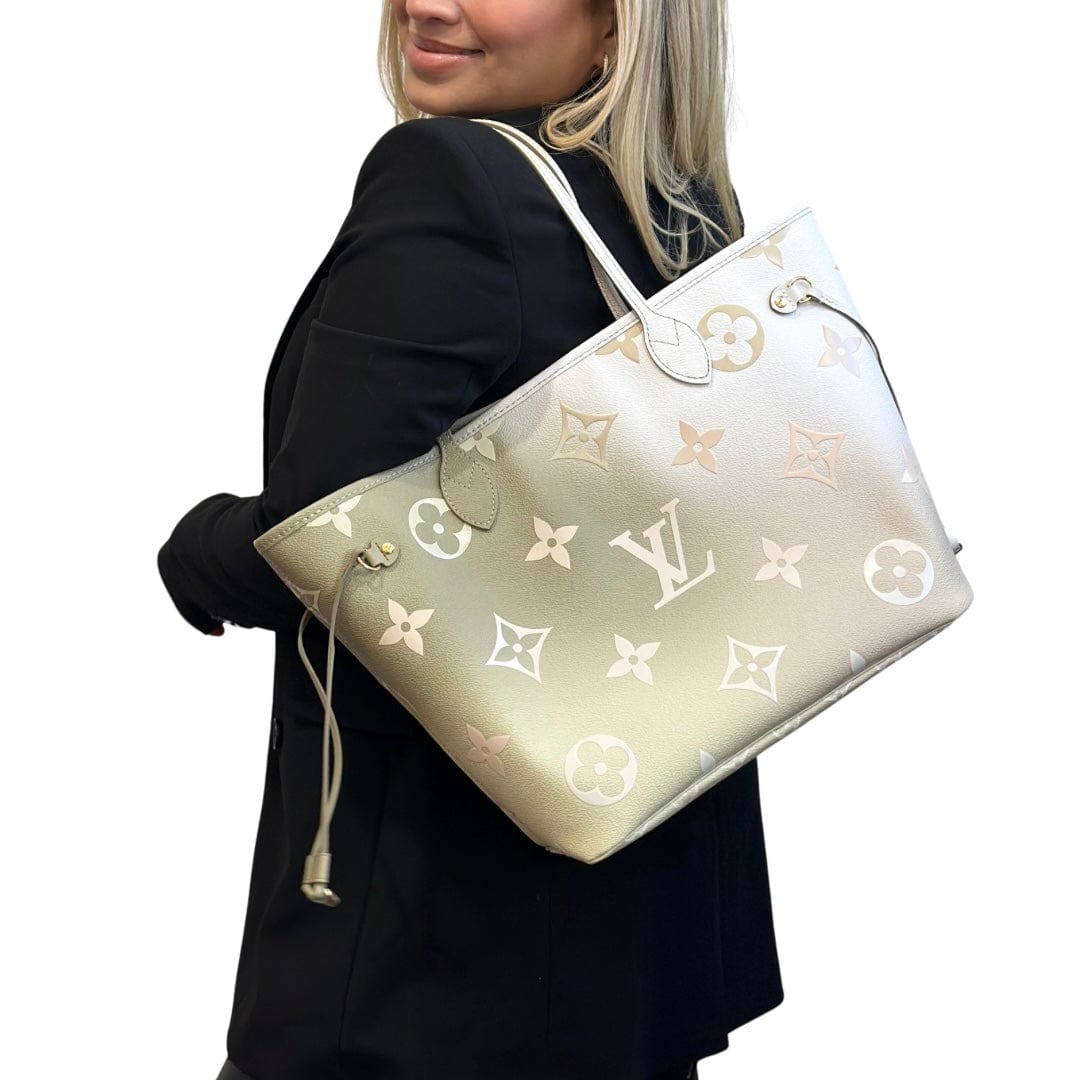 Louis Vuitton Giant Monogram Neverfull MM Tote & Pochette