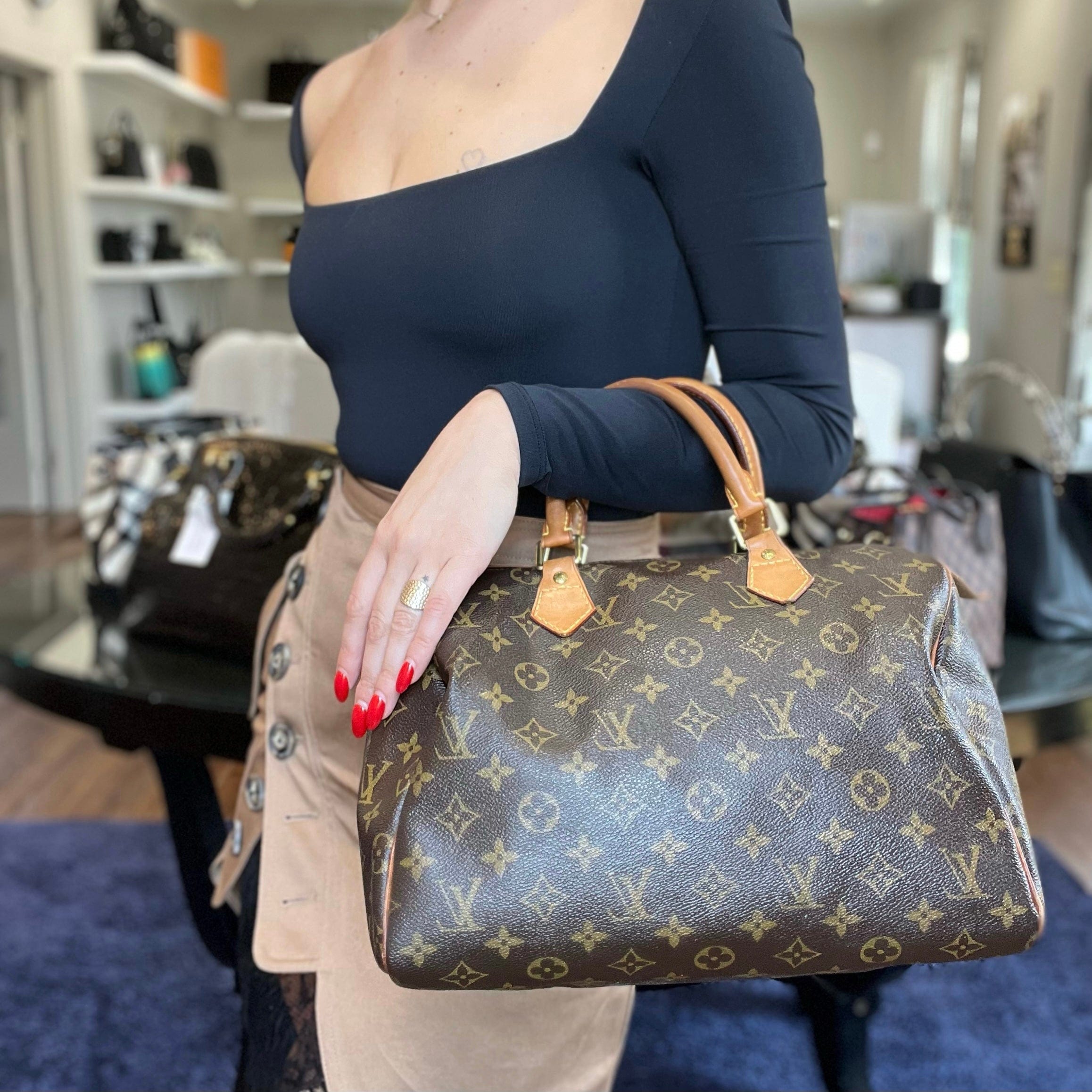 Louis Vuitton Vintage Monogram Speedy 30