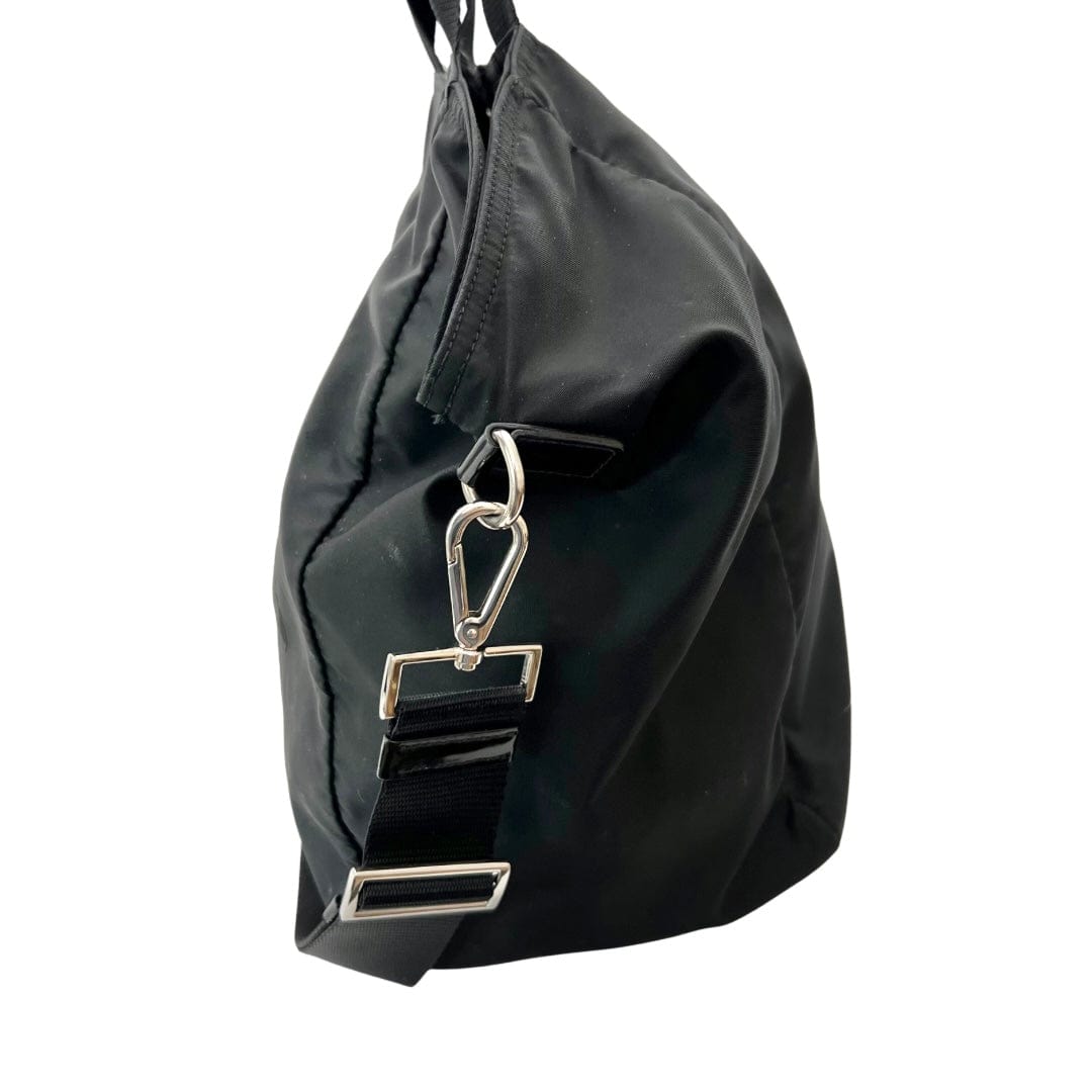 PRADA Unisex Street Style Plain Leather Crossbody Bag Logo