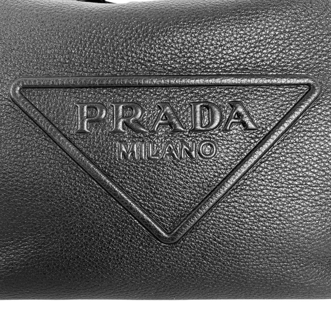 $1695 Prada Vitello Daino Flap-Lock Messenger Bag Brown Crossbody