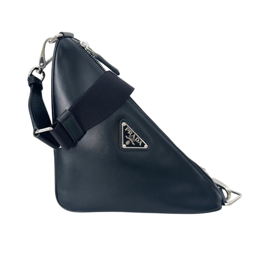 Prada - Re-Nylon Triangle Cross-body Bag - Womens - Black