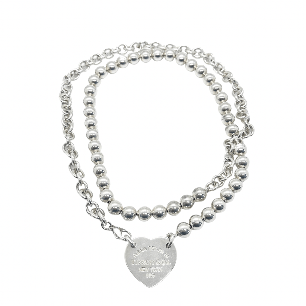 Tiffany & Co "Return to Tiffany" Heart Wrap Sterling Necklace
