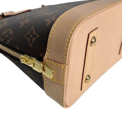 Louis Vuitton Alma bb shoulder strap Brown Leather ref.443274 - Joli Closet
