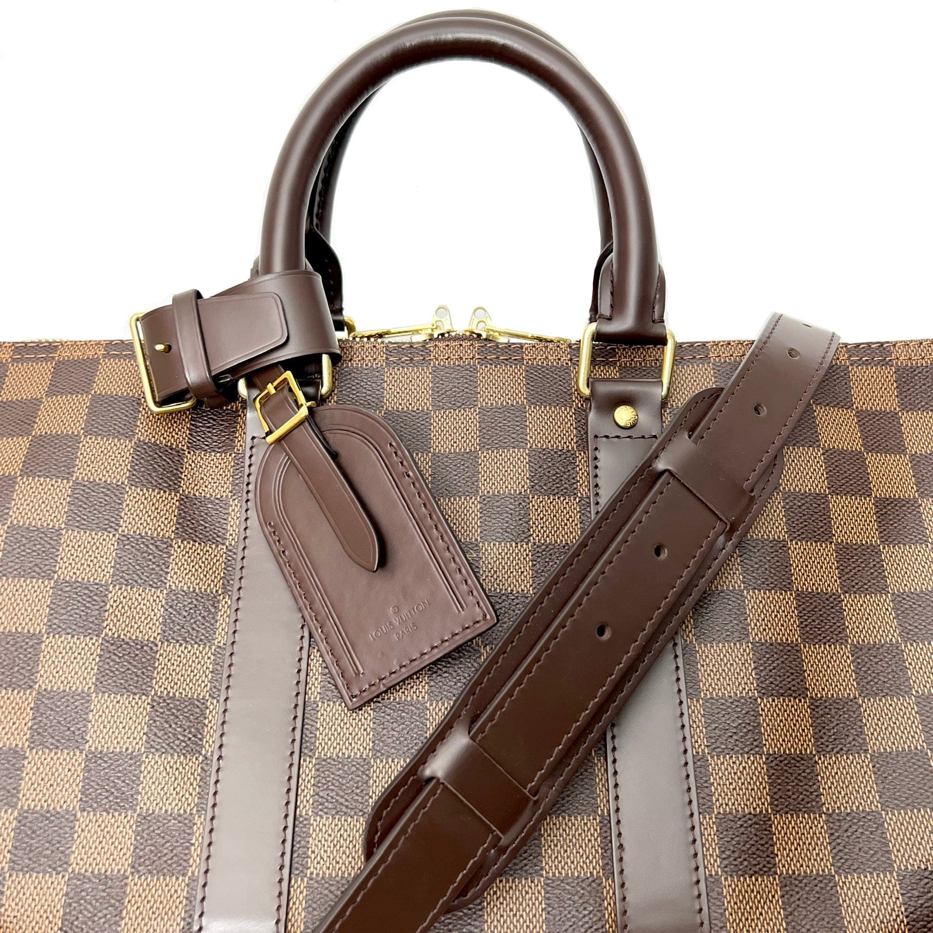 Louis Vuitton Damier Ebene Keepall Bandouliere 45