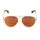Gucci Skull Mirrored Aviator Sunglasses