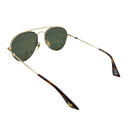Gucci Skull Mirrored Aviator Sunglasses