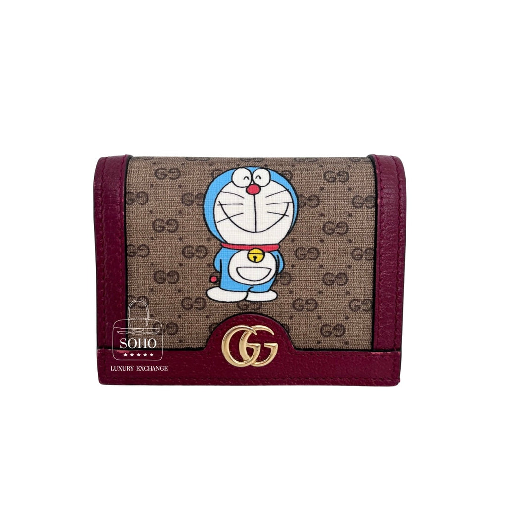Gucci Doraemon Micro GG Compact Wallet