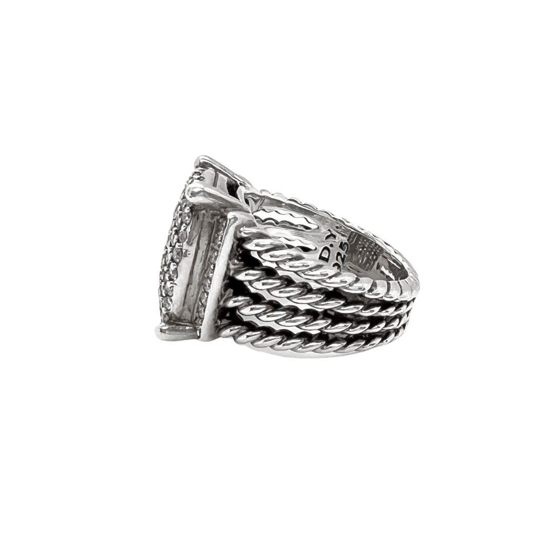 David yurman wheaton pave diamond ring Clearance