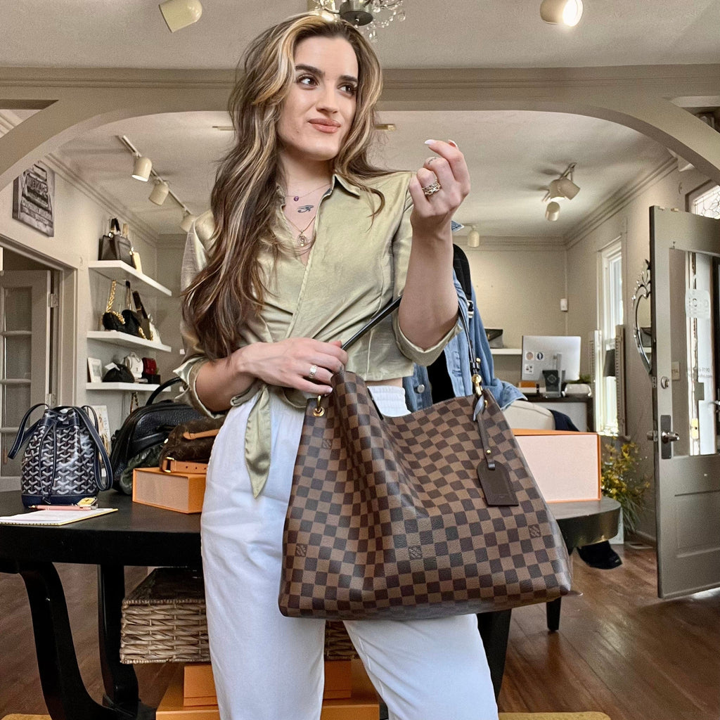 Louis Vuitton Damier Ebene Graceful MM Hobo