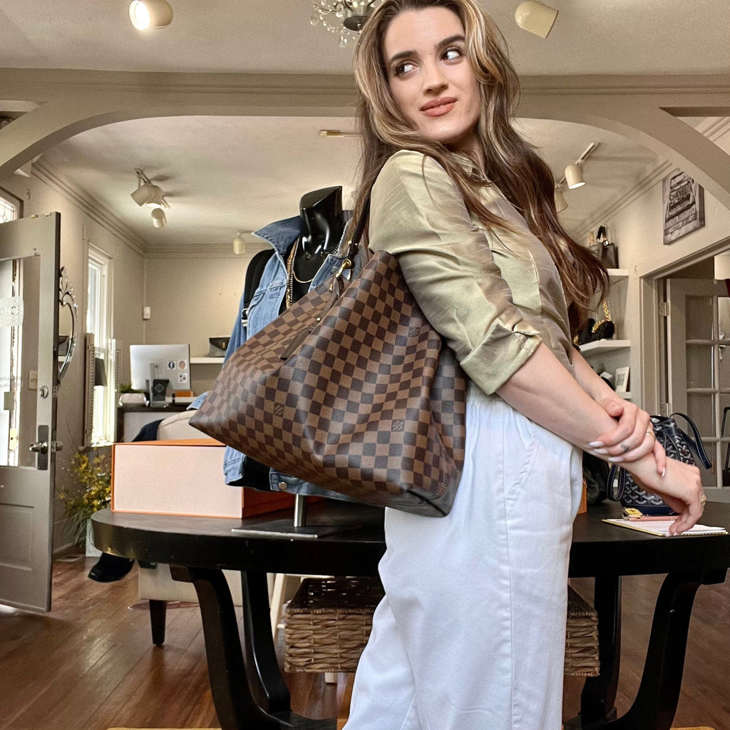 Louis Vuitton Damier Ebene Graceful MM Hobo
