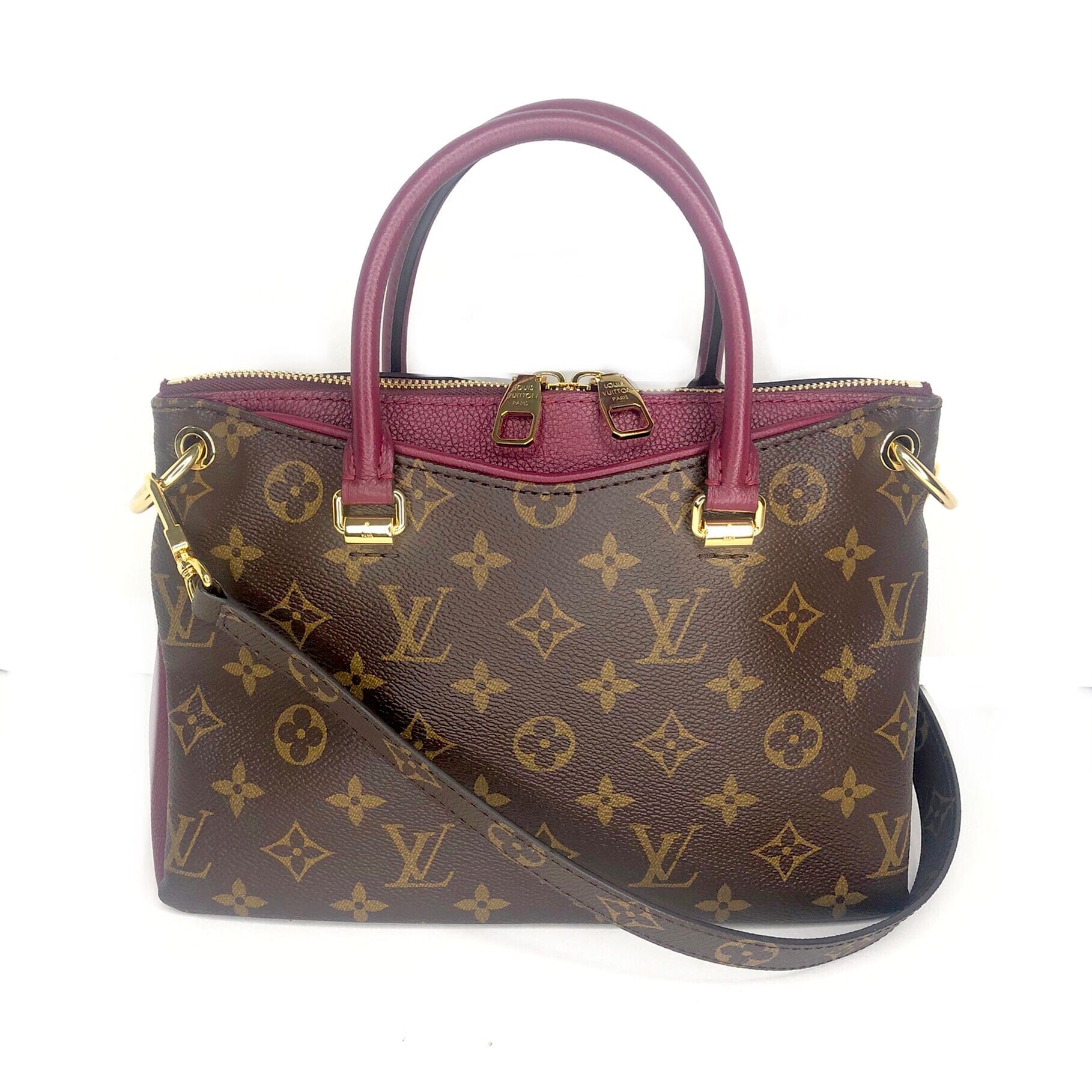 Pallas Cloth Handbag Louis Vuitton Brown In Cloth 24214338