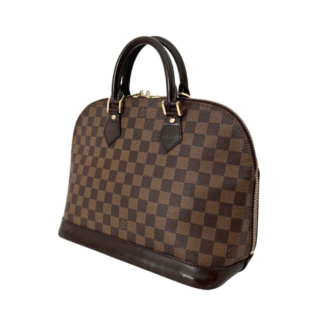 Preloved Louis Vuitton Alma BB Damier Ebene Handbag with Crossbody