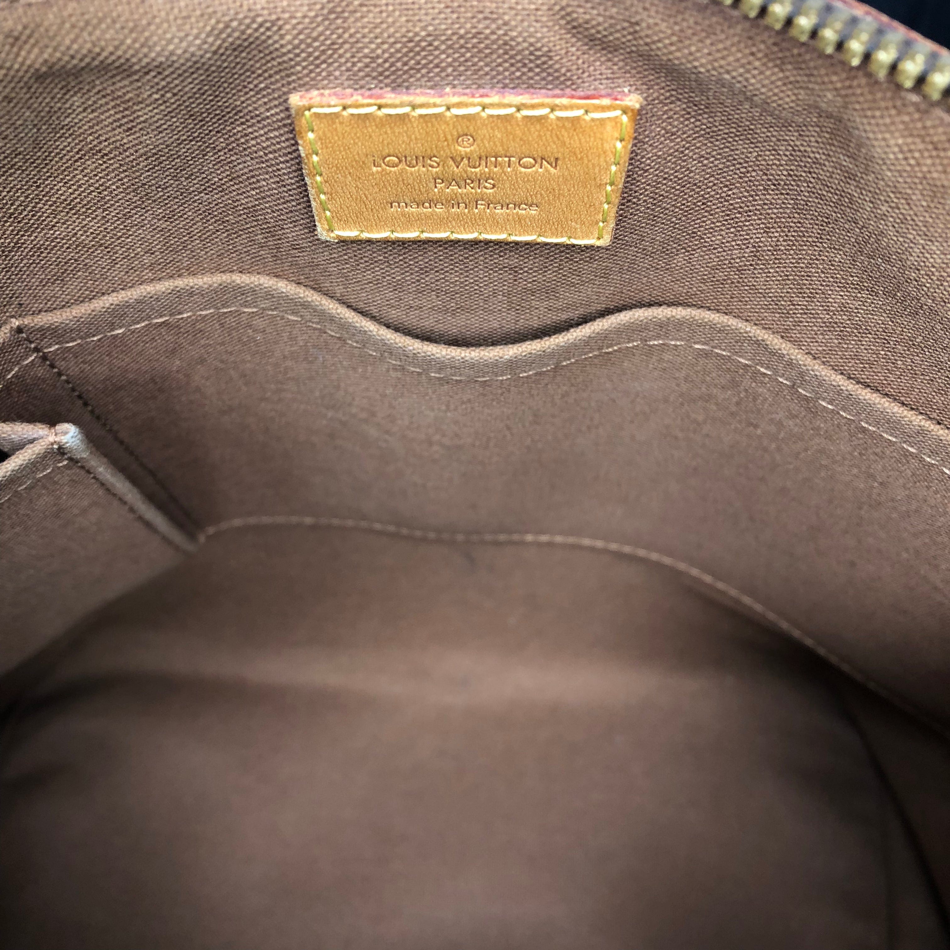 100% Authentic Louis Vuitton Zipper Palermo PM Browns Monogram