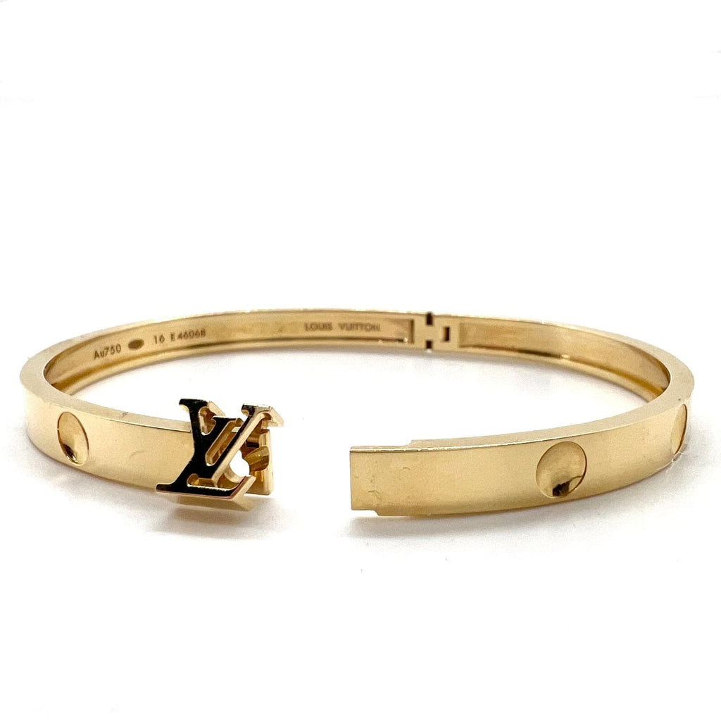 Louis Vuitton - Empreinte Bangle White Gold And Diamonds - Grey - Unisex - Size: S - Luxury
